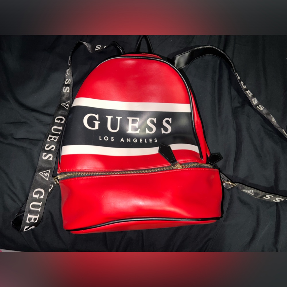 Red Guess backpack